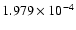 $ 1.979\times 10^{ -4}$