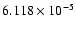 $ 6.118\times 10^{ -5}$