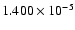 $ 1.400\times 10^{ -5}$