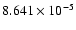 $ 8.641\times 10^{ -5}$