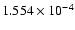$ 1.554\times 10^{ -4}$