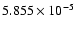 $ 5.855\times 10^{ -5}$
