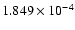 $ 1.849\times 10^{ -4}$
