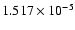 $ 1.517\times 10^{ -5}$