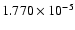 $ 1.770\times 10^{ -5}$