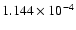 $ 1.144\times 10^{ -4}$