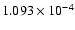$ 1.093\times 10^{ -4}$