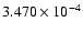 $ 3.470\times 10^{ -4}$