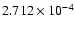$ 2.712\times 10^{ -4}$
