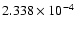 $ 2.338\times 10^{ -4}$
