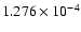 $ 1.276\times 10^{ -4}$