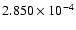 $ 2.850\times 10^{ -4}$