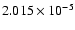 $ 2.015\times 10^{ -5}$