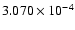 $ 3.070\times 10^{ -4}$
