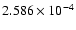 $ 2.586\times 10^{ -4}$