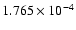 $ 1.765\times 10^{ -4}$