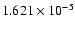 $ 1.621\times 10^{ -5}$