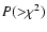 $P({>}\chi ^2)$