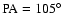 $\rm PA = 105^\circ $