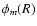 $\phi_m(R)$