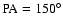 $\rm PA= 150^\circ$
