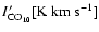 $I'_{\rm CO_{10}} [\rm K~km~s^{-1}]$