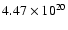 $4.47\times10^{20}$
