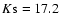 $K{\rm s}=17.2$