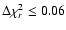 $ \Delta \chi^2_{r} \leq 0.06$