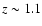 $z\sim1.1$