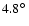 $4.8\hbox{$^\circ$ }$