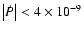 $\left\vert\dot P\right\vert < 4\times10^{-9}$