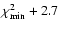 $\chi ^2_{{\rm min}}+2.7$