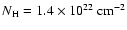 $N_{\rm H}=1.4\times10^{22}~{\rm cm^{-2}}$