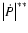 $\left\vert\dot P\right\vert^{**}$