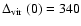 ${\mbox{$\Delta_{\rm vir}$ }}(0) = 340$