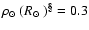 ${\mbox{$\rho_{\odot}$ }}({\mbox{$R_{\odot}$ }})^\S=0.3$