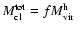 $M_{\rm cl}^{\rm tot} = f{\mbox{$M_{\rm vir}^{\rm h}$ }}$