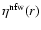 $\eta^{\rm nfw}(r)$