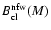 $B_{\rm cl}^{\rm nfw}(M)$