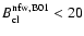 $B_{\rm cl}^{\rm nfw,B01}<20$