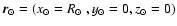 $\vec{r}_{\odot}=(x_\odot={\mbox{$R_{\odot}$ }}, y_\odot=0, z_\odot=0)$