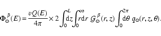 \begin{displaymath}\Phi_\odot^{\;\bar{p}}(E)\! =\! \frac{v Q(E)}{4\pi}
\!\times ...
...int_0^{2\pi} \!\!\!\!\!\! {\rm d}\theta ~ q_\odot(r,z,\theta).
\end{displaymath}