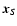 $\vec{x}_S$