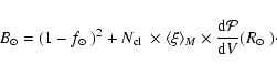 \begin{displaymath}B_{\odot} = (1-{\mbox{$f_{\odot}$ }})^2 +
{\mbox{$N_{\rm cl}...
...es\frac{{\rm d}{\cal P}}{{\rm d}V}({\mbox{$R_{\odot}$ }})\cdot
\end{displaymath}