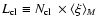$L_{\rm cl} \equiv {\mbox{$N_{\rm cl}$ }}\times \langle \xi
\rangle _M $