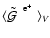 $\langle {\mbox{${\mbox{$\tilde{{\cal G}}$ }}^{\; {\rm e}^+}$ }}\rangle _V$