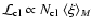 ${\cal L}_{\rm cl} \propto {\mbox{$N_{\rm cl}$ }}\langle \xi\rangle _M$