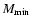 ${\mbox{$M_{\rm min}$ }}$