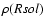 $\rho ({Rsol})$